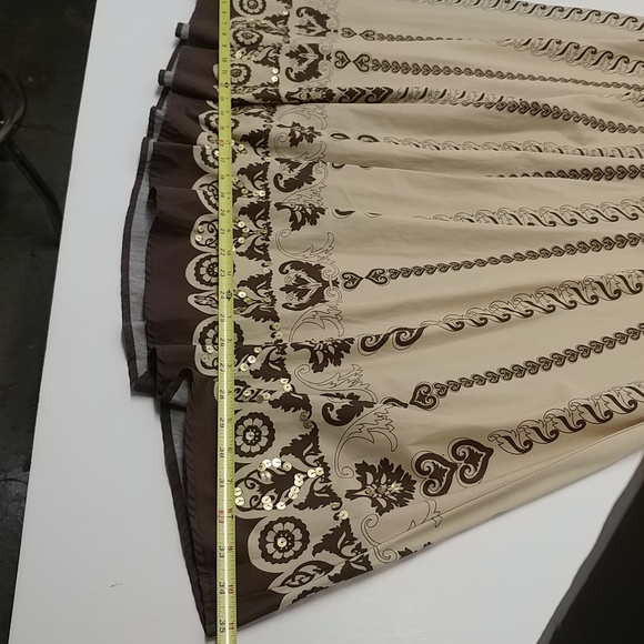 W Work to Weekend women's midi skirt, 12, brown/tan paisley print - Picture 8 of 14